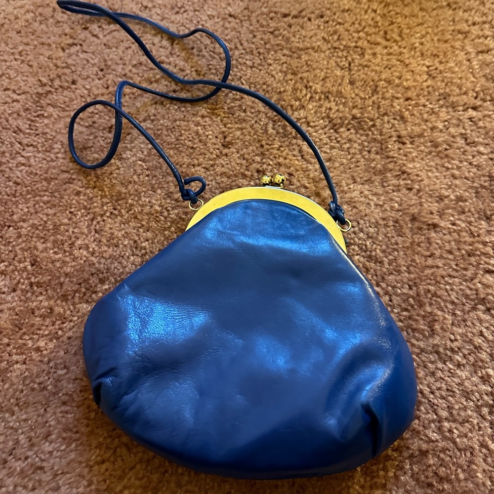 Blue crossbody bag